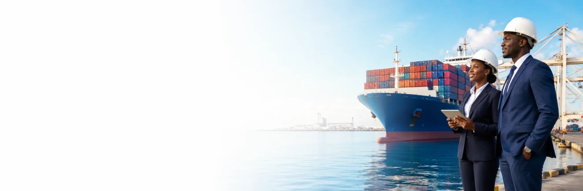 Shipping cargo photographed at port